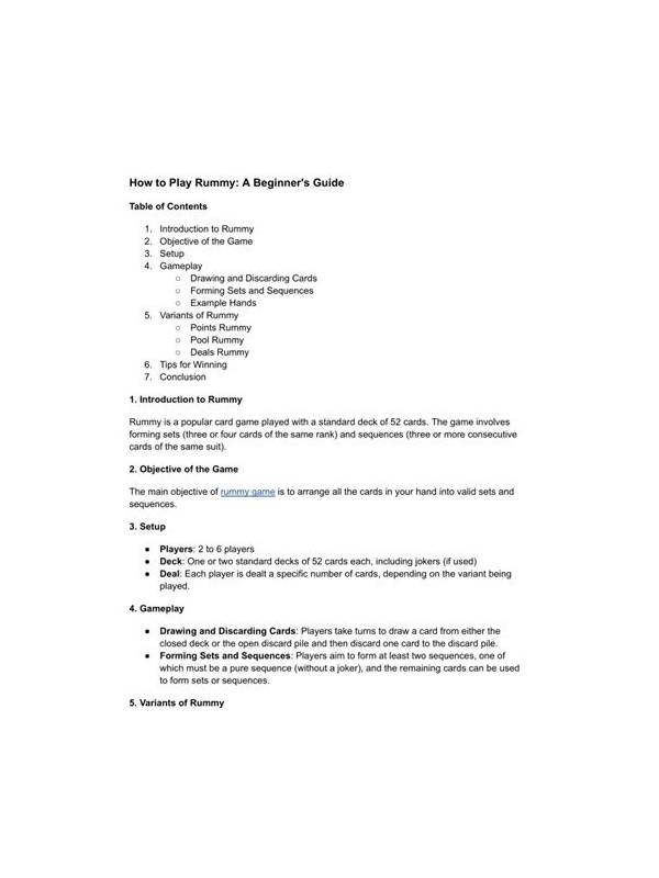 A Beginner Guide to Rummy Table Vocabulary