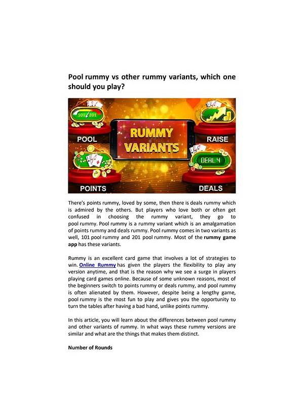 Rummy Comparison: Points, Pool, and Deals Formats for Learners