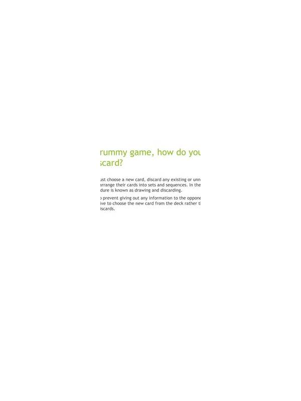 Rummy Discard Windows: Choose a Moment to Reconsider