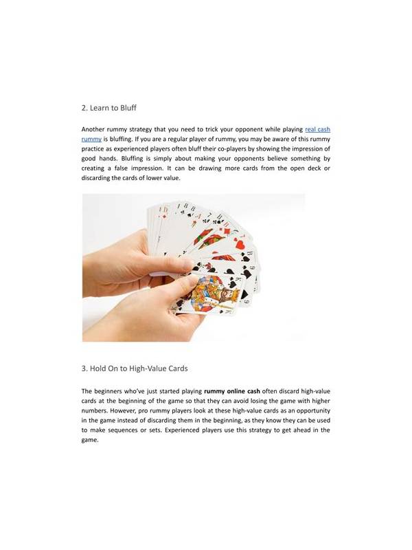 Rummy FAQ: Can You Learn From a Hand You Won?