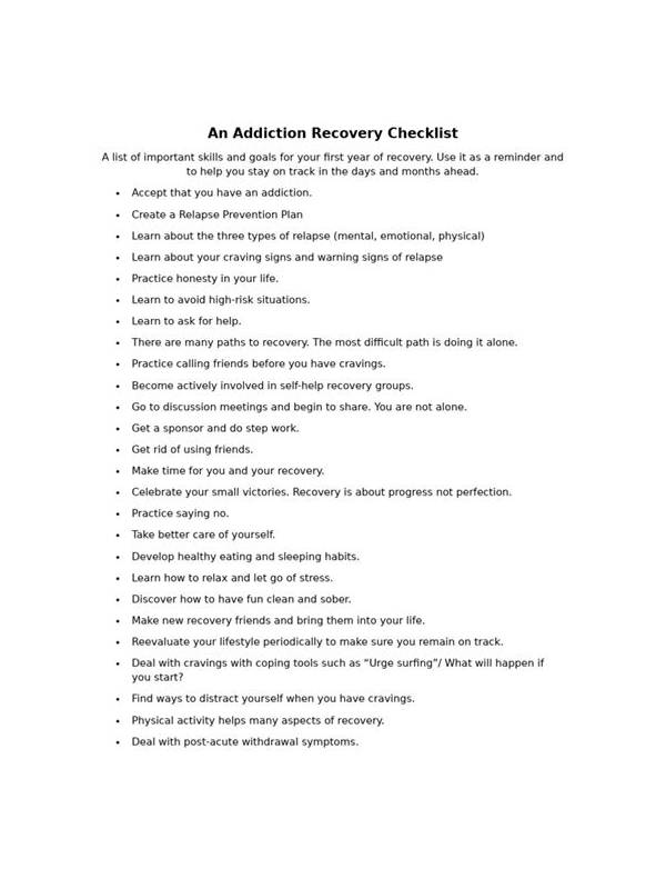 Rummy How-To: Make a One-Minute Recovery Checklist