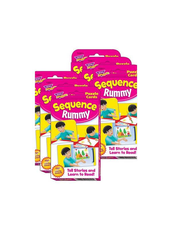 Rummy Sequence Building with Two Flexible Connectors