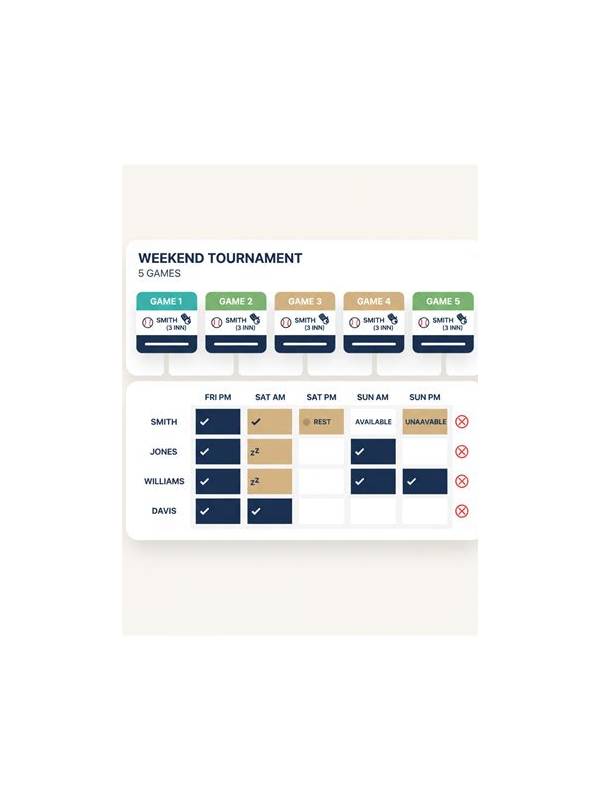 Rummy Tournament Schedule Planning for a Balanced Day