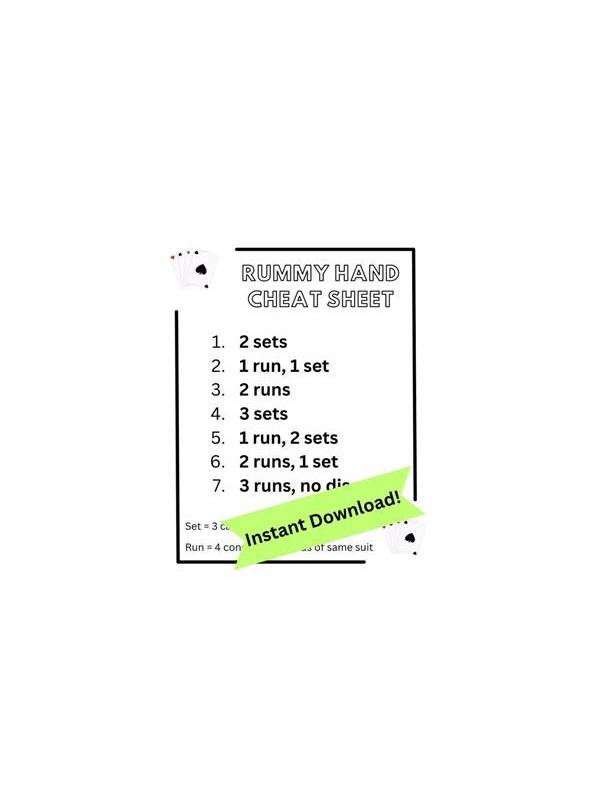 Rummy How-To: Practice Declaring With a Verbal Checklist